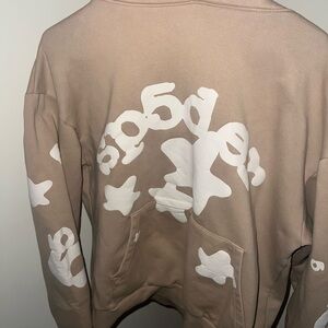 Sp5der Beluga beige hoodie